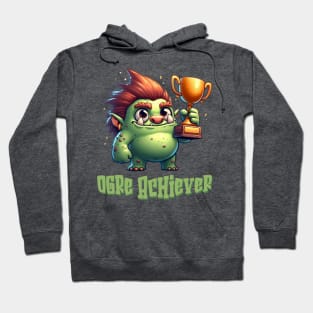 Cute Ogre Achiever Illustration Hoodie